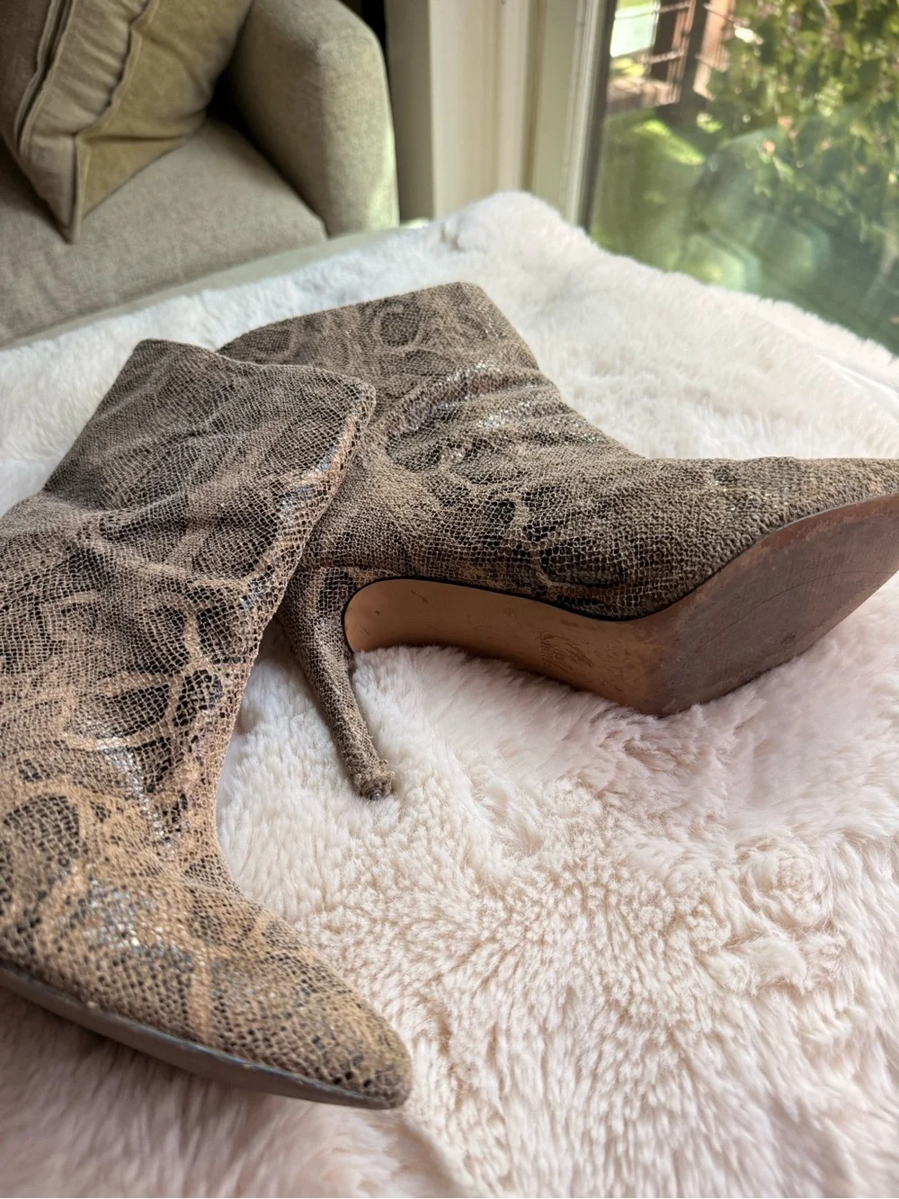 Snake print booties - Picture 2 of 2